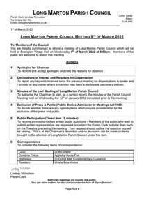 220309 LMPC March Agenda - Parish Council Meeting (dragged).pdf